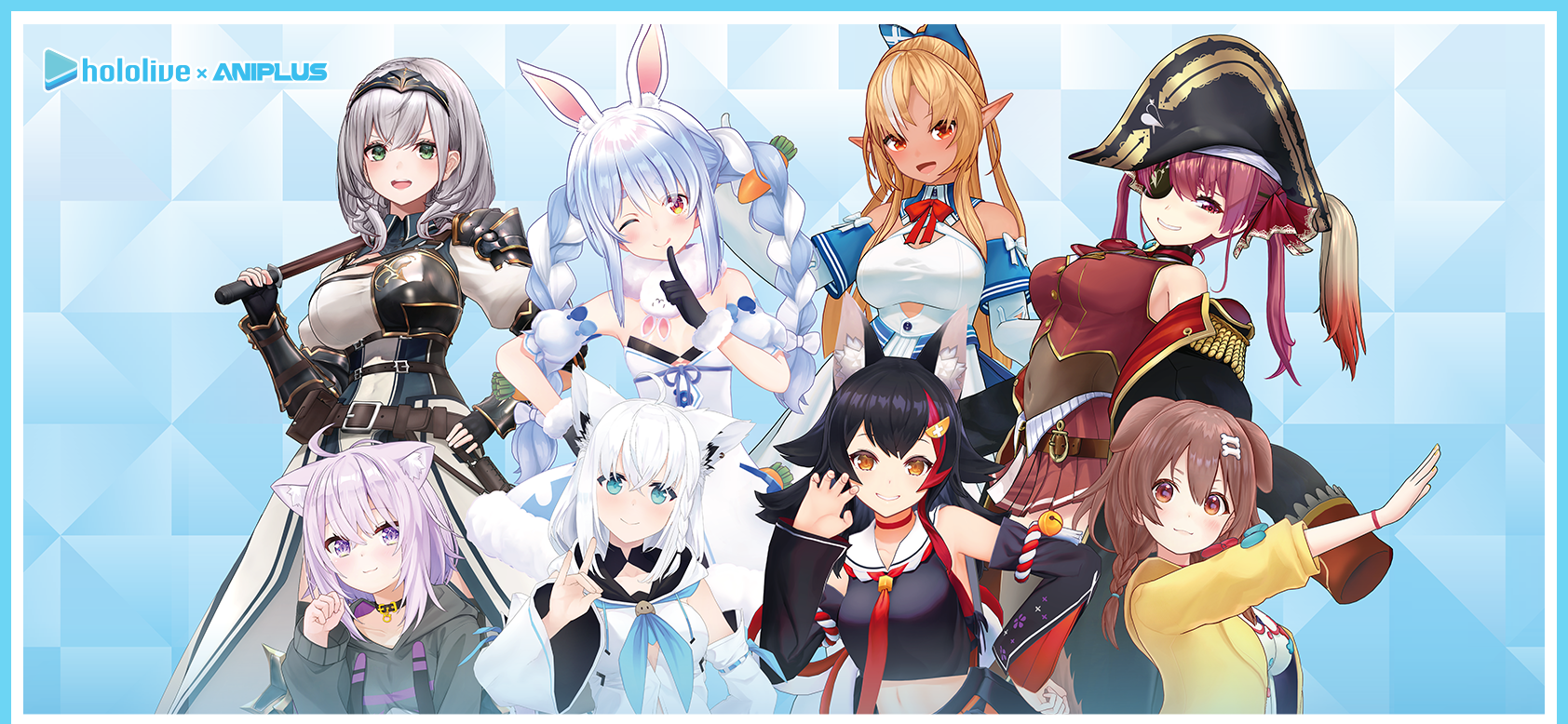 애니플러스 콜라보 카페: 홀로라이브 게이머즈&3기생