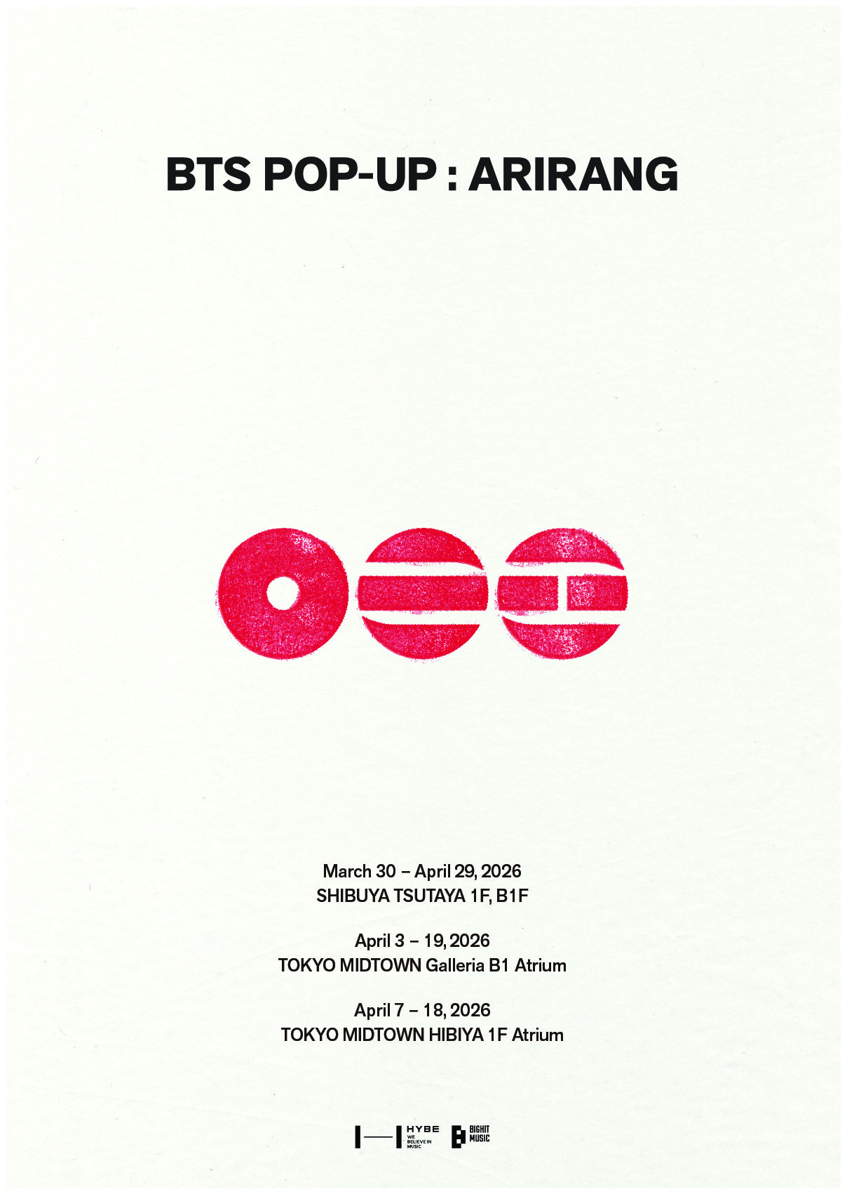 BTS POP-UP : ARIRANG in SHIBUYA TSUTAYA detail 2