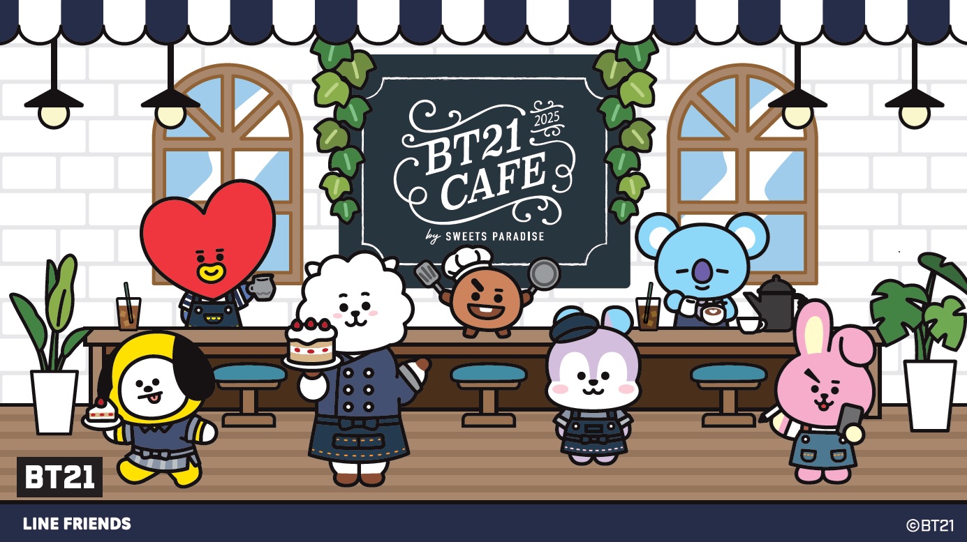 BT21 カフェ in スイーツパラダイス 9月23日よりコラボ開催!