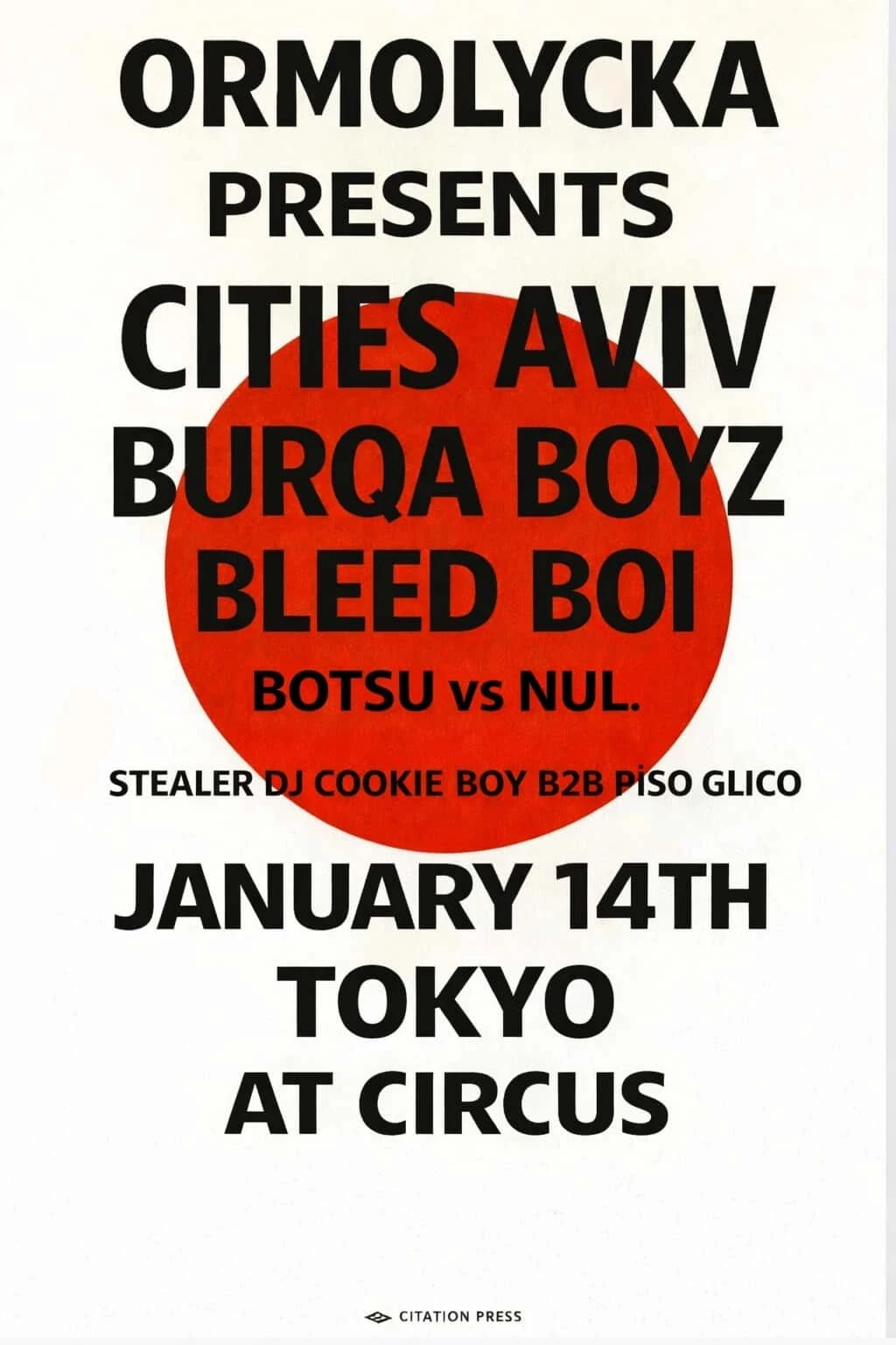 ORMOLYCKA presents Cities Aviv / Burqa Boyz
