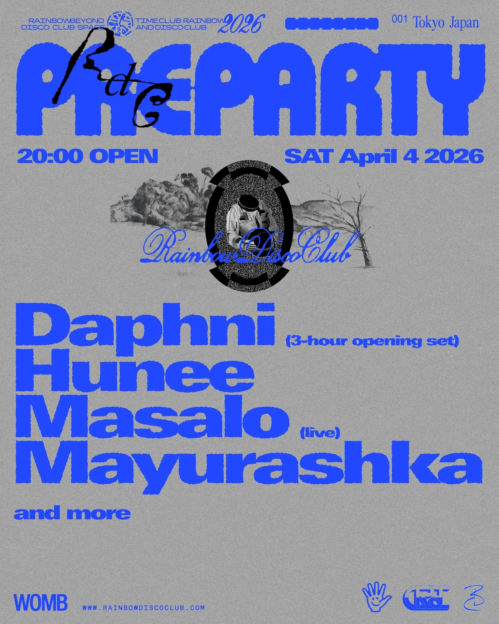 Rainbow Disco Club 2026 Pre-party with Daphni, Hunee and Masalo (live)