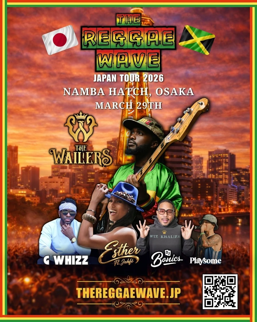 The Reggae Wave Concert With The Wailers and Inner Circle Live in Osaka