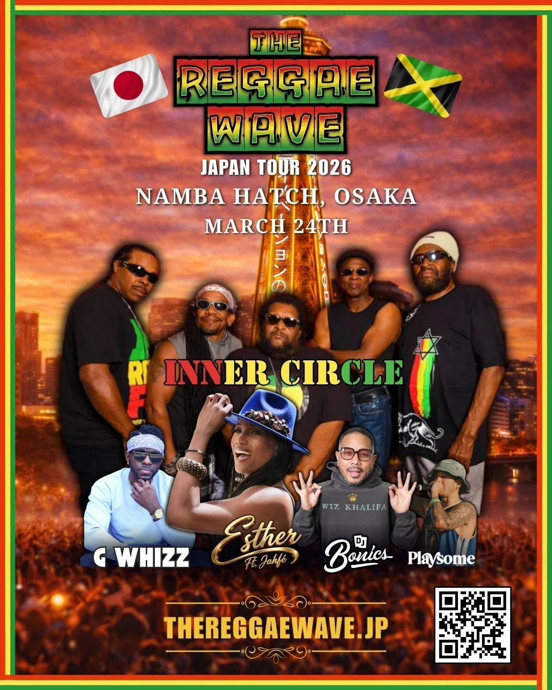 The Reggae Wave Concert With The Wailers and Inner Circle Live in Osaka
