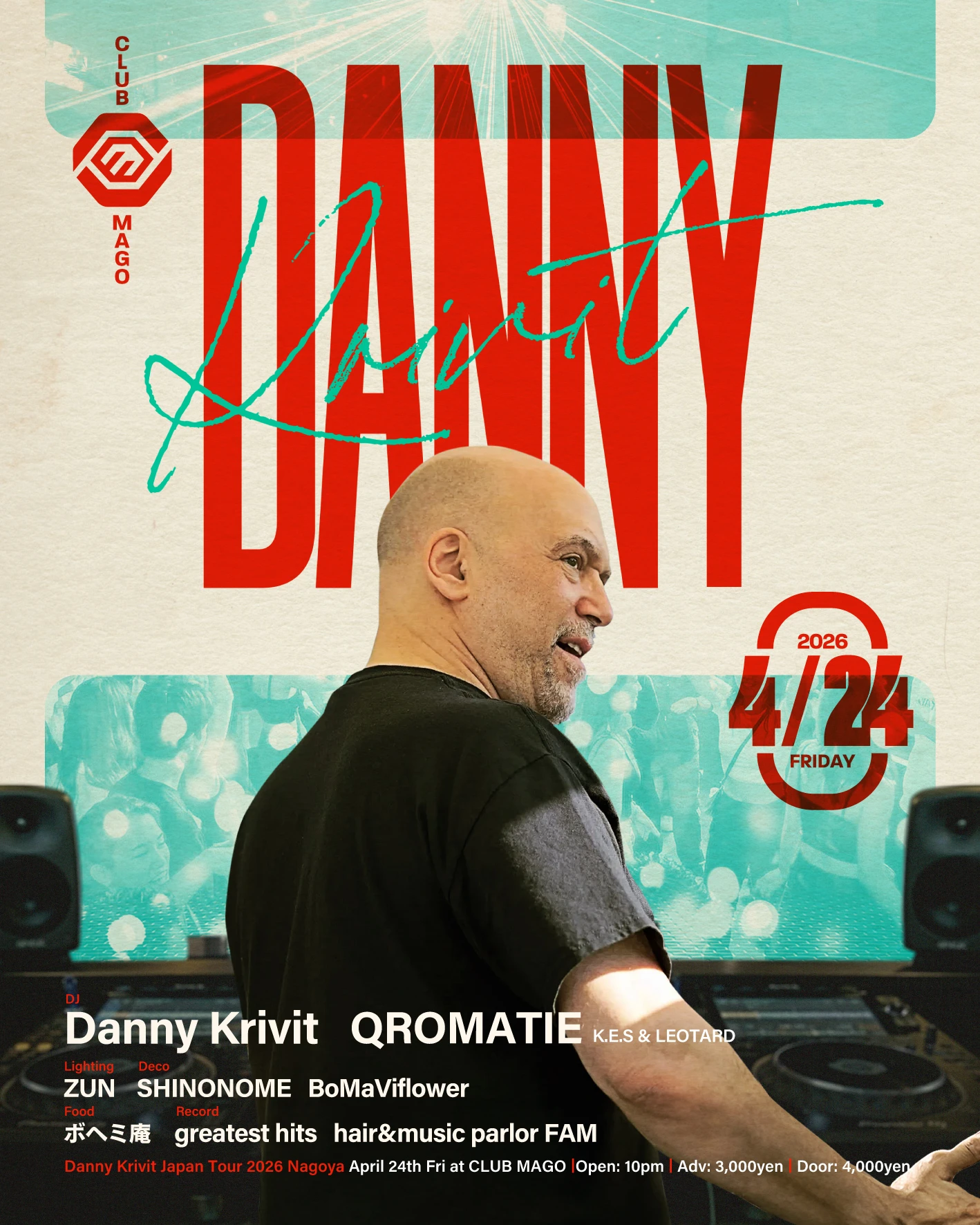 Danny Krivit japan tour 2026