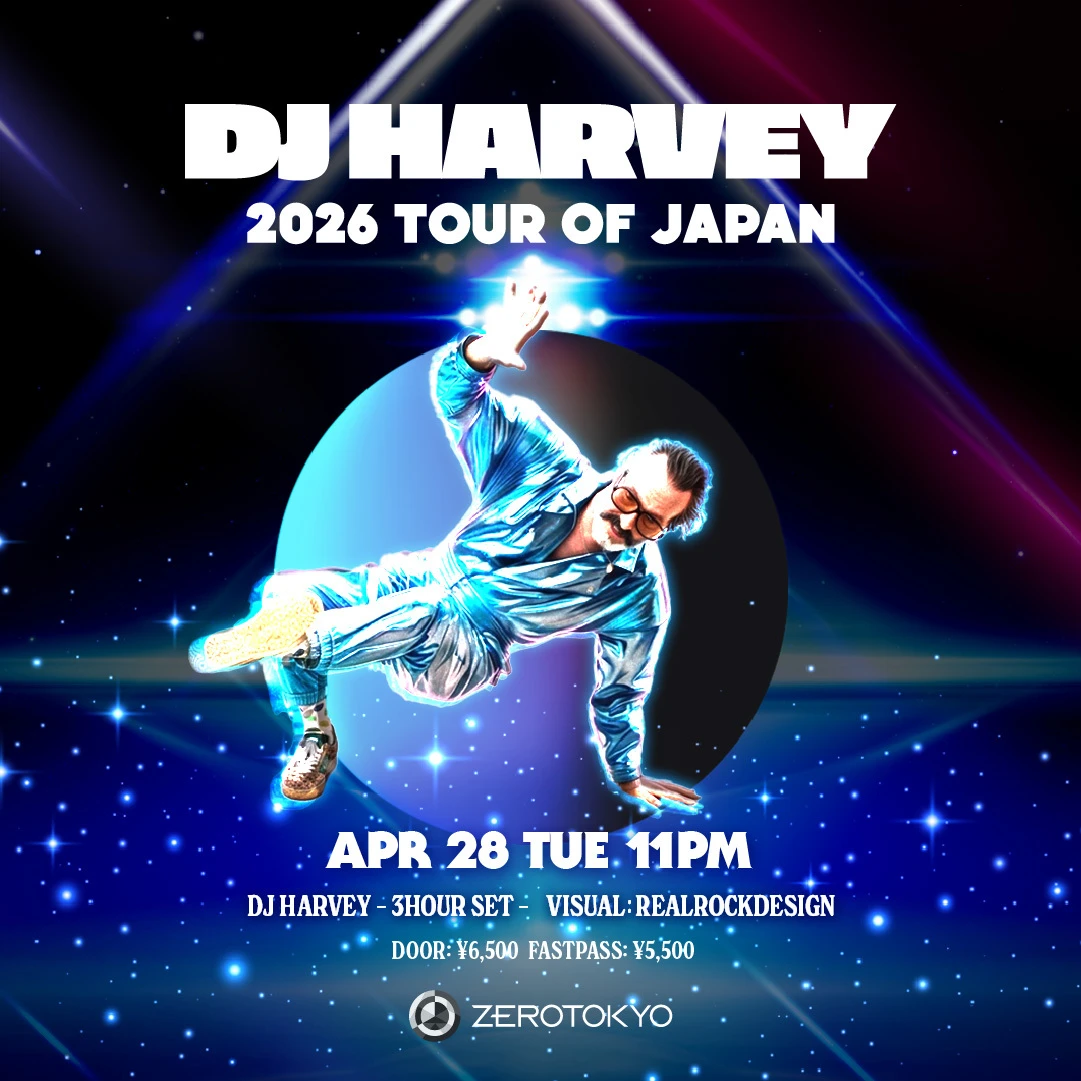 DJ HARVEY 2026 TOUR OF JAPAN