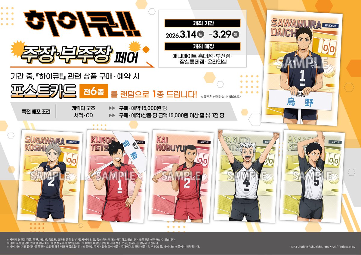 하이큐!! 주장・부주장 페어